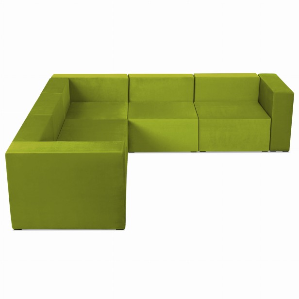 LEON Lime 4-Seater Modular Corner Sofa Goods4home